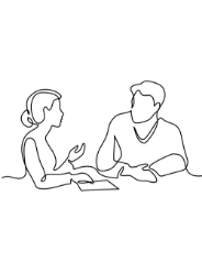 打ち合わせイラスト