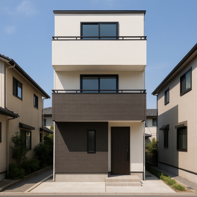 三階建ての物件外観