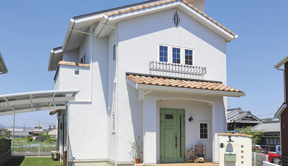 南欧風の住まい　外観