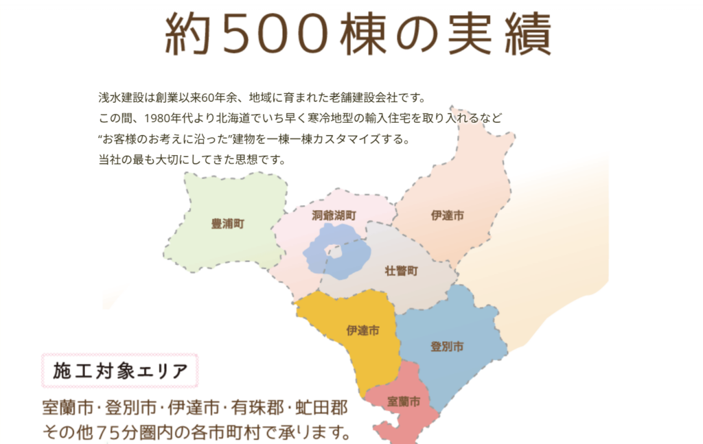 浅水建設株式会社公式HP画像